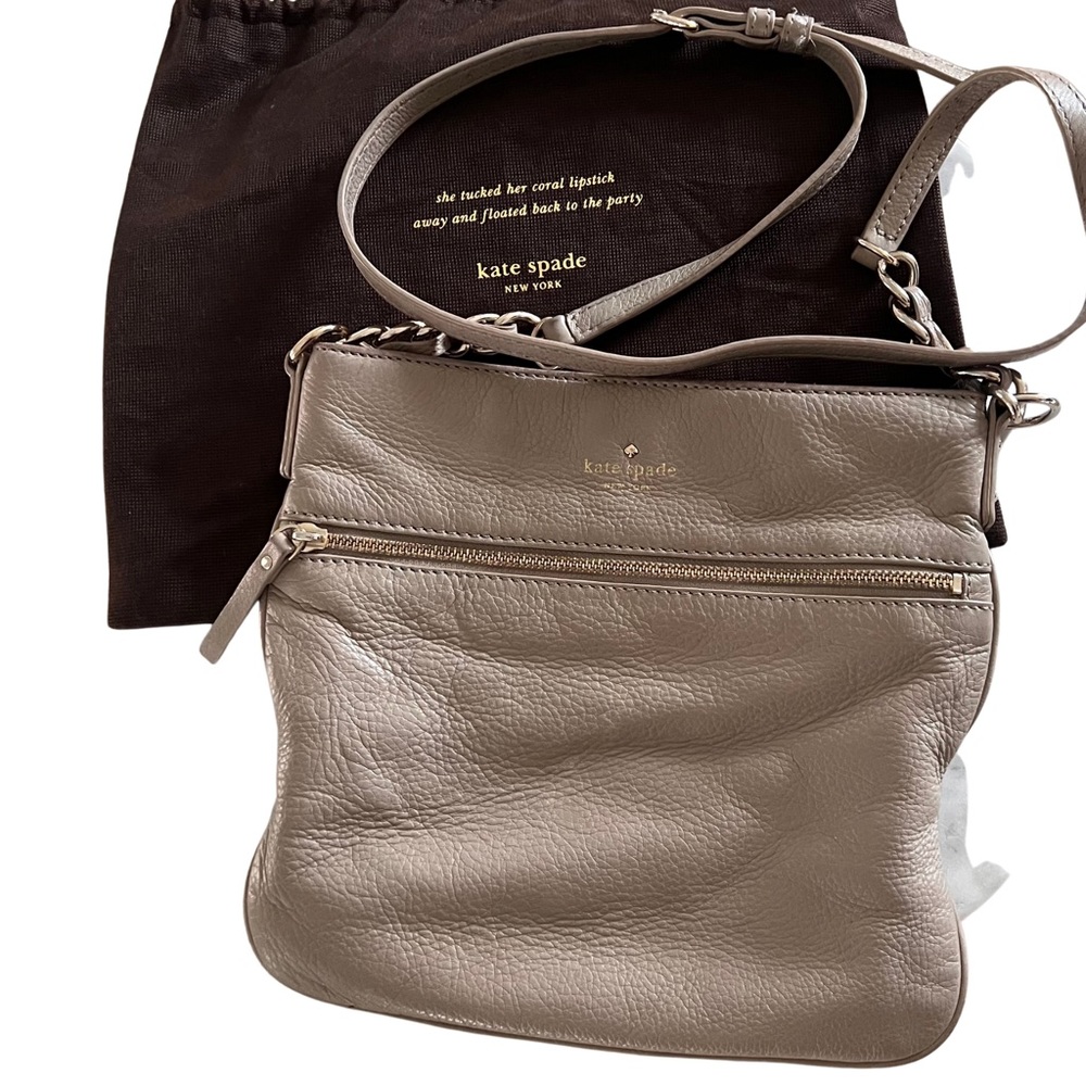 🔥FRIDAY SALE🔥Tan Kate Spade ♠️ Leather Crossbody Handbag